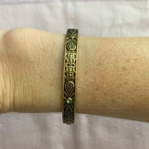 Alex and Ani hand of Fatima gold cuff bracelet
